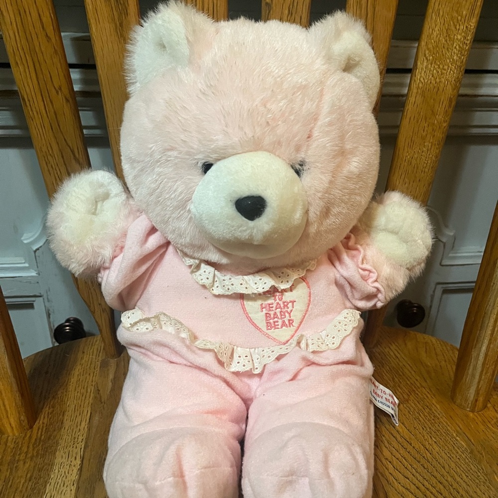 Heart-to-Heart Vintage Baby Bear Plush